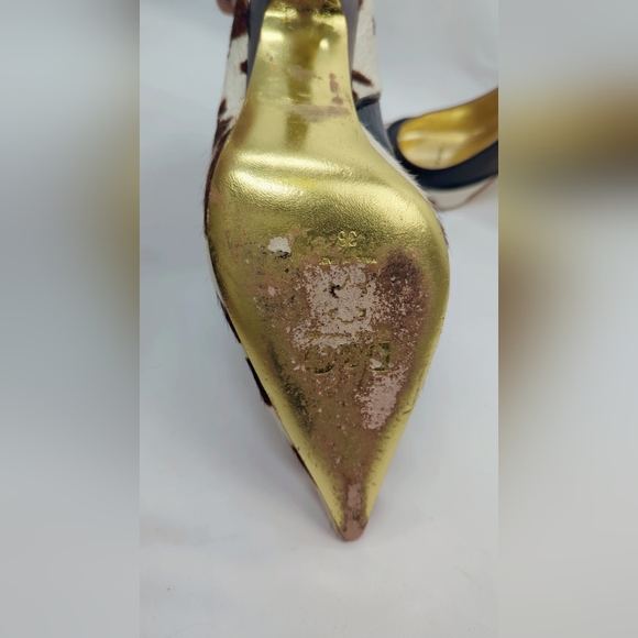 D&G Cow-Print Heels | Pointed Toe | Size 36 | Comes with Box - Picture 9 of 14